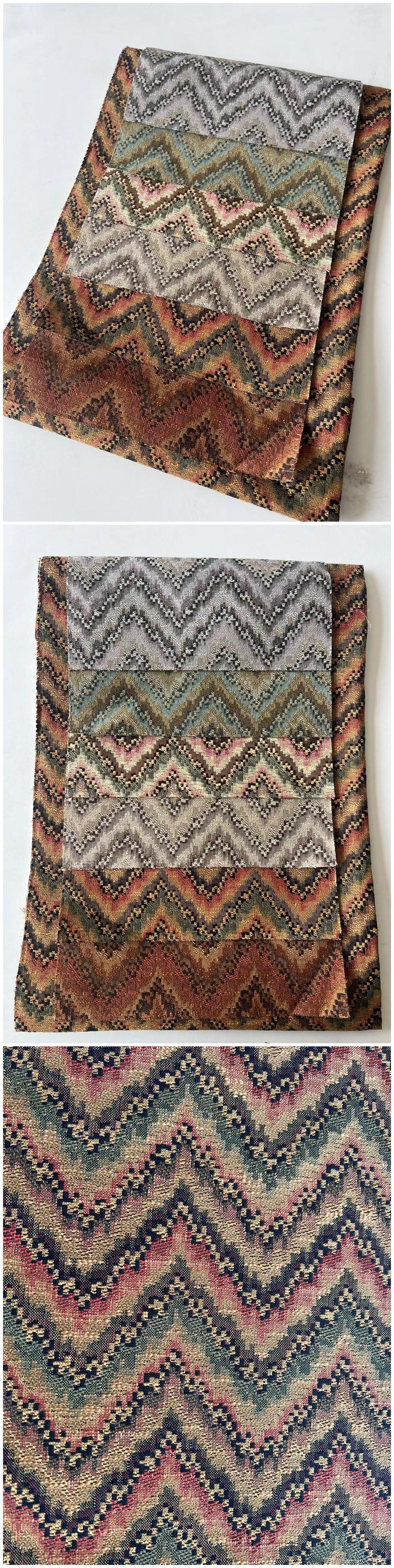 Commercial Grade Flame Retardant Printed Chenille Fabric Roll